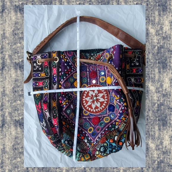 Artisan Boho Hippie Banjara patchwork bag handmade - Picture 15 of 16